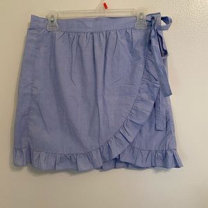 NWT J. Crew Ruffle Wrap Skirt